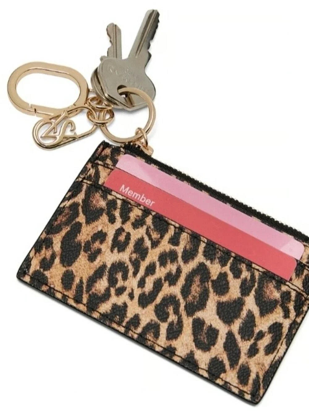 Victoria's SecretCard Holder Keychain Leopard